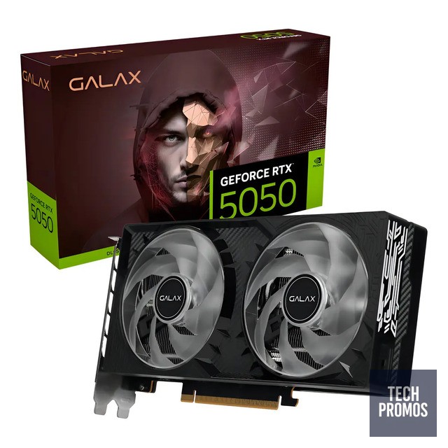 Placa De Vídeo Rtx 5050 8gb Gddr6 128bits Galax Gamer