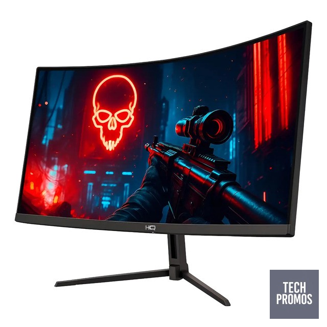 Monitor Gamer Hq 27 Curvo 1ms, 180hz, Amd Freesync Hq27c18 Preto