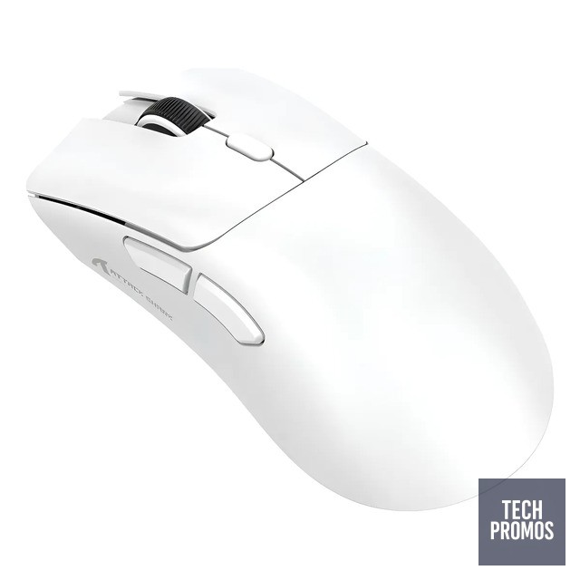 Mouse Gamer Attack Shark R1 18000 Dpi Sem Fio Usb Bluetooth Branco