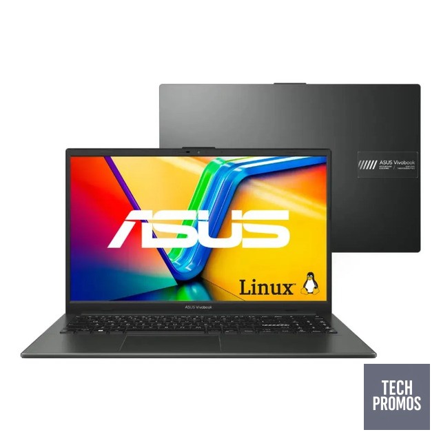 Notebook Asus Vivobook Go 15 Amd Ryzen 5 7520u 16gb 512ssd Mixed Black Preto
