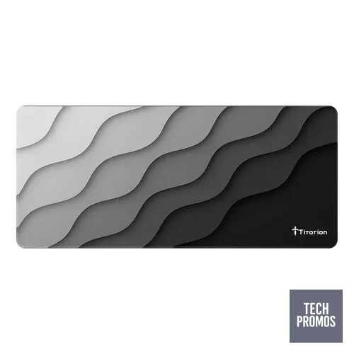 Mouse Pad Gamer Extra Grande 90x40 Deskpad Speed Onda 3d Cinza Ondas 3d Mousepad - Titorion