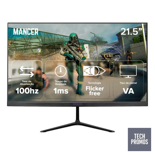Monitor Gamer Mancer Horizon Z3b, 21.5 Pol, Va Fhd 1ms 100hz