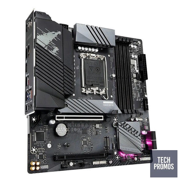 Placa Mãe Gigabyte Intel 1700 B760m Aorus Elite 4x Ddr5 Matx Cor Preto
