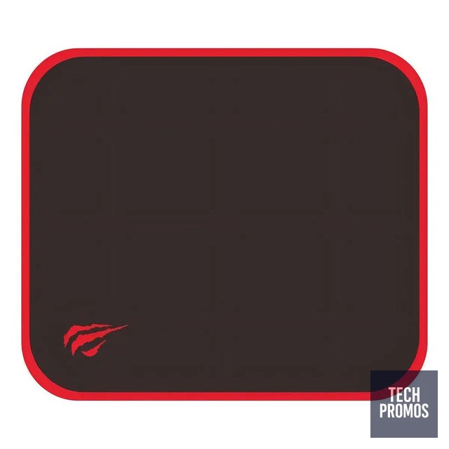 Mouse Pad gamer Havit Gamenote HV-MP839 de tecido e borracha m 20cm x 25cm x 2mm preto/vermelho